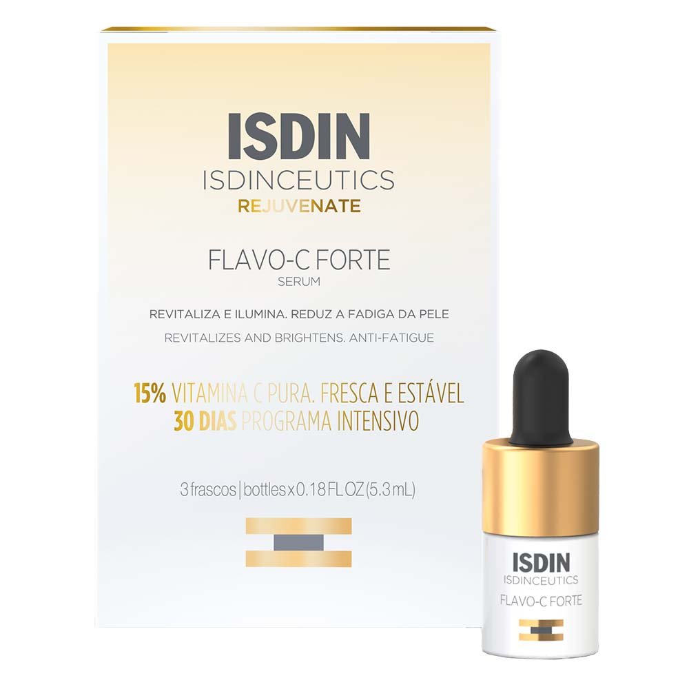 Sérum Com Vitamina C pura 15% ISDINCEUTICS - Flavo C Forte com 3 Uni ÚNICO 1