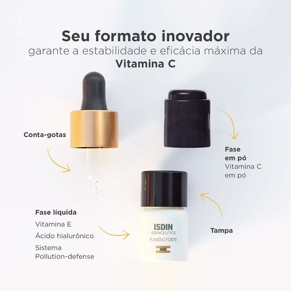 Sérum Com Vitamina C pura 15% ISDINCEUTICS - Flavo C Forte com 3 Uni ÚNICO 6