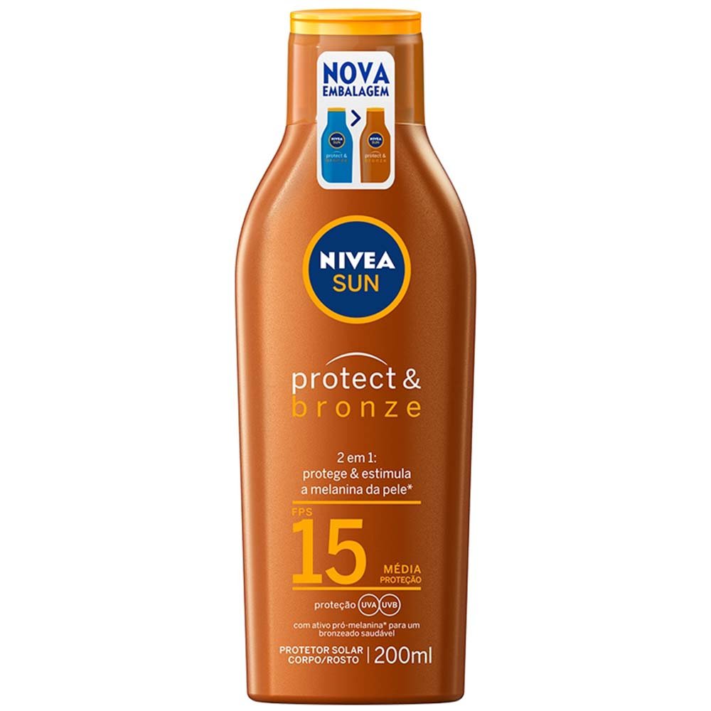 Protetor Solar NIVEA Sun Protect & Bronze Fps15 200ml 1