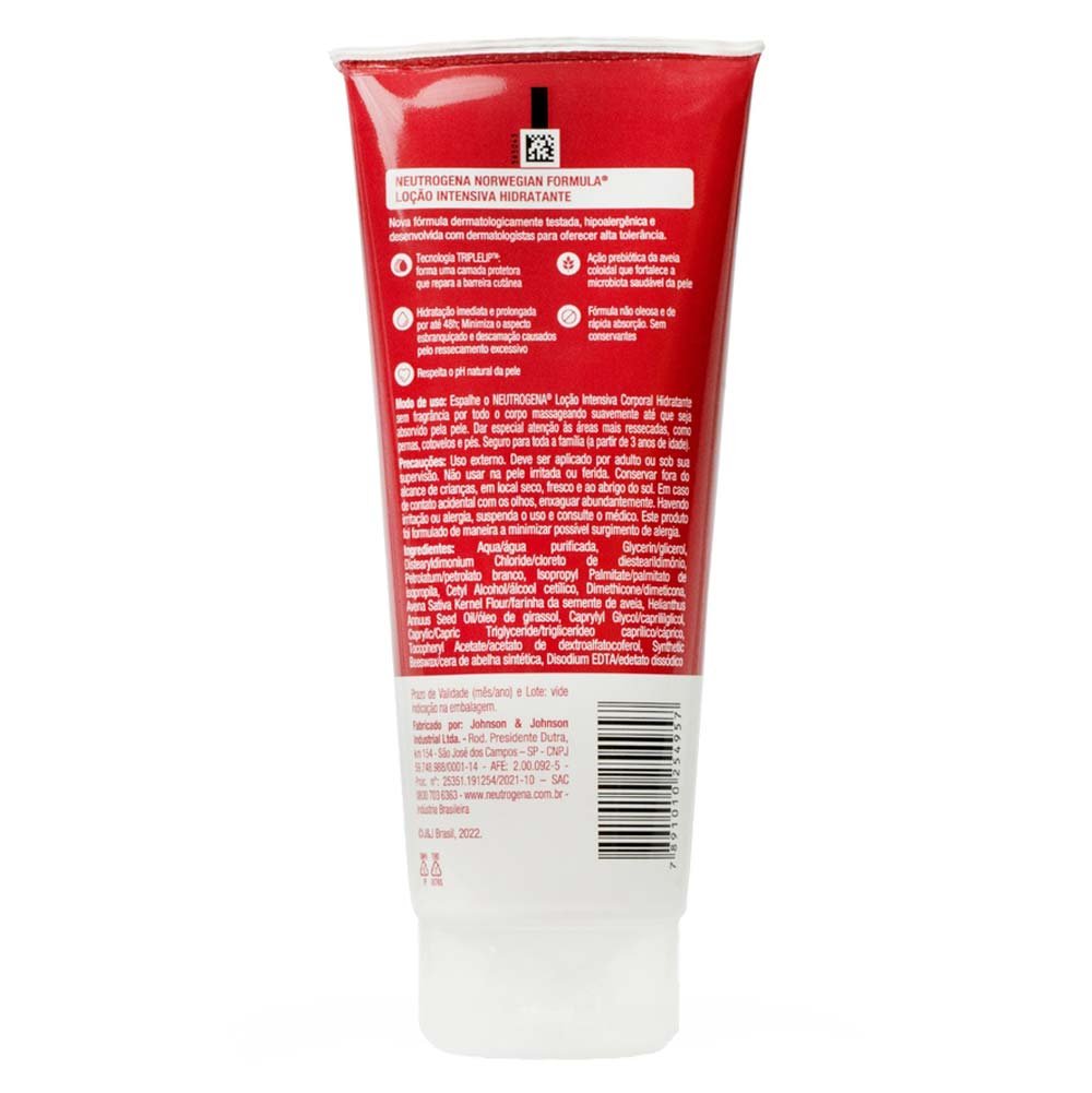Hidratante Corporal Intensivo Neutrogena Norwegian sem Fragrância 200ml 3
