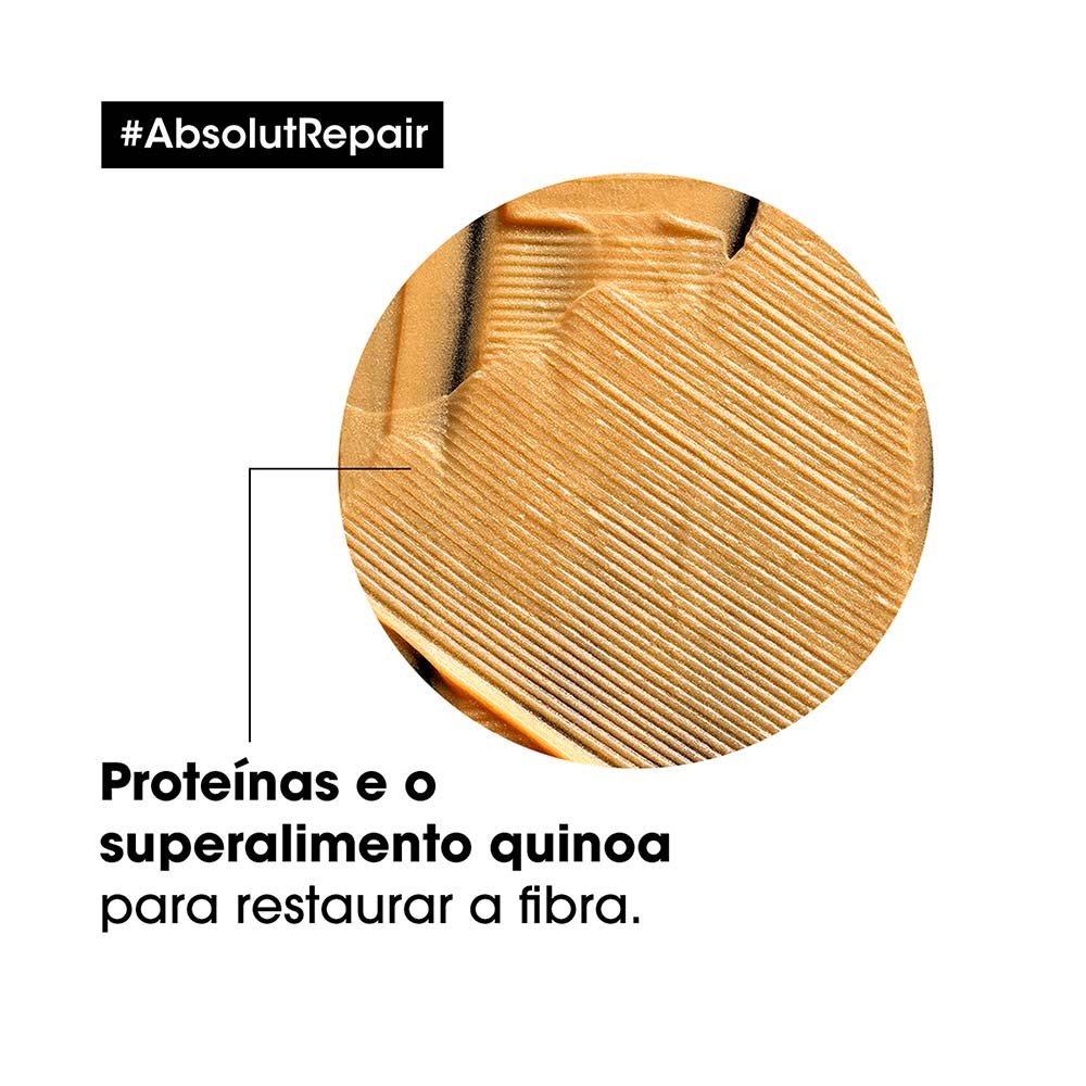 L'Oréal Professionnel Absolut Repair Gold Quinoa + Protein - Máscara Light de Tratamento 500ml 5