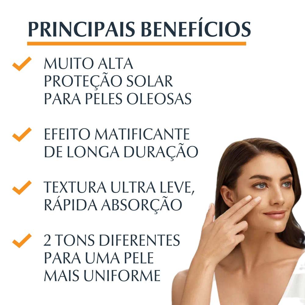 Protetor Solar Eucerin Sun Oil Control Tinted FPS 70 – 50g Medio 5