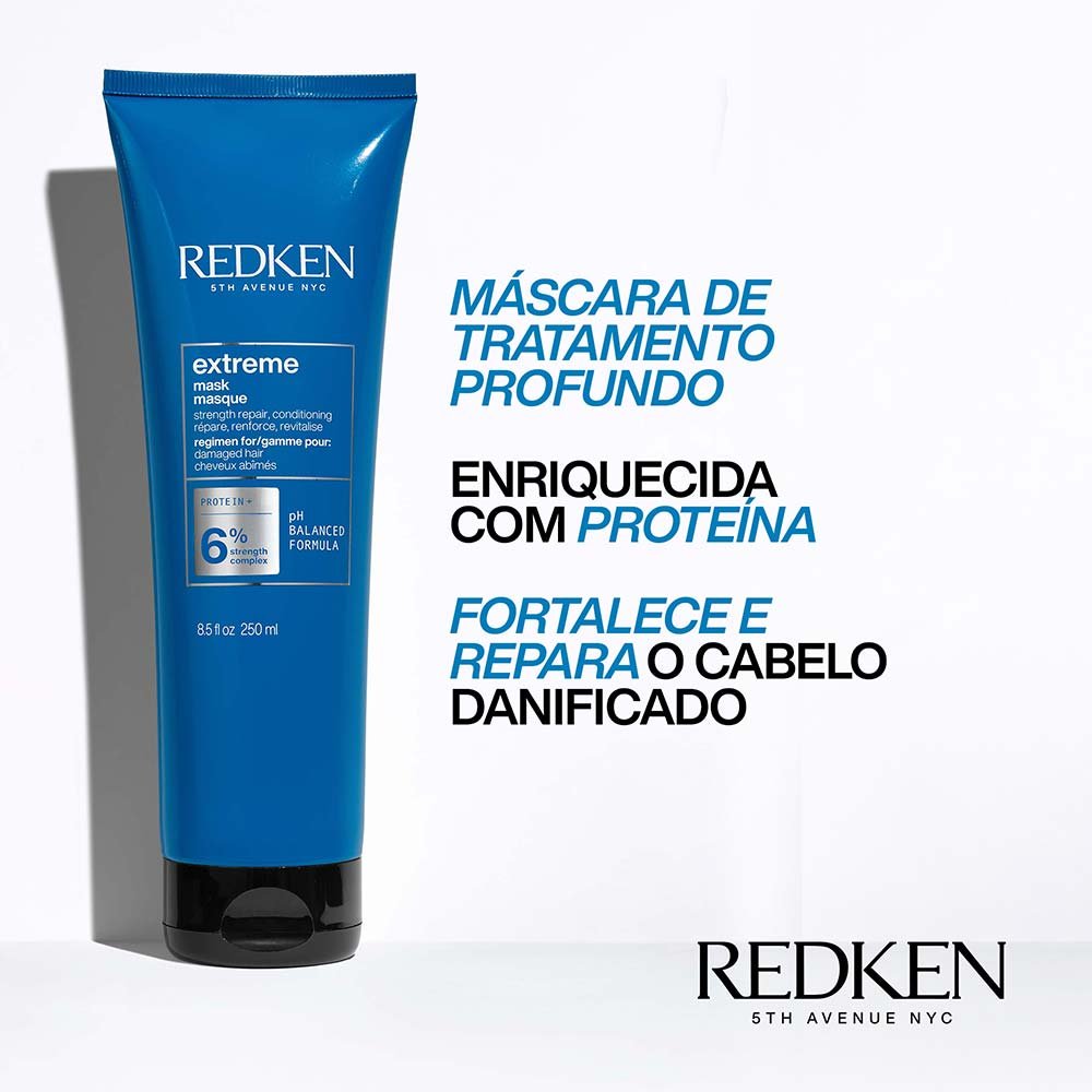 Redken Extreme Strength Builder Plus - Máscara de Reconstrução 250ml 3