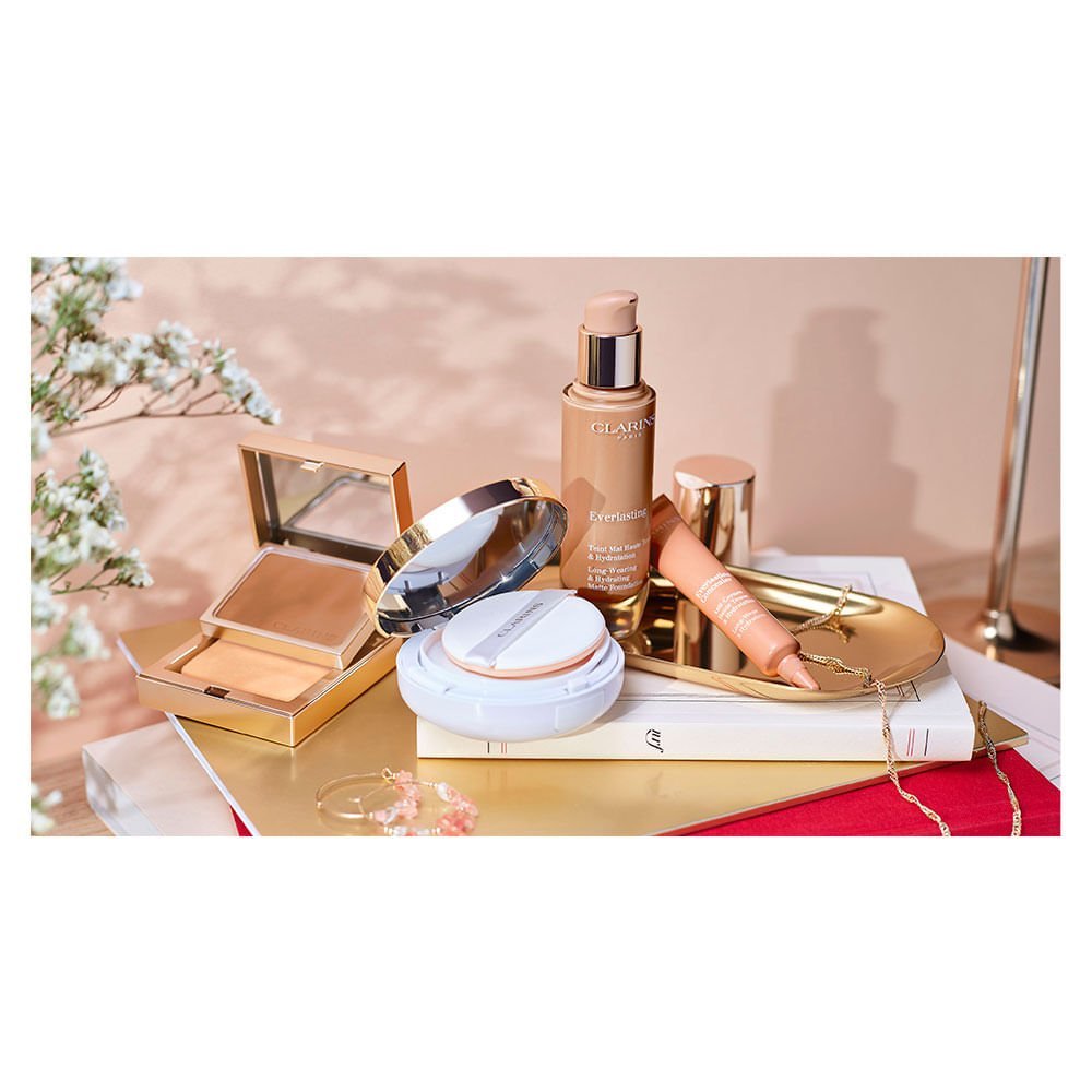 Base Líquida Matte Alta Cobertura Clarins - Everlasting Cor 113C 5