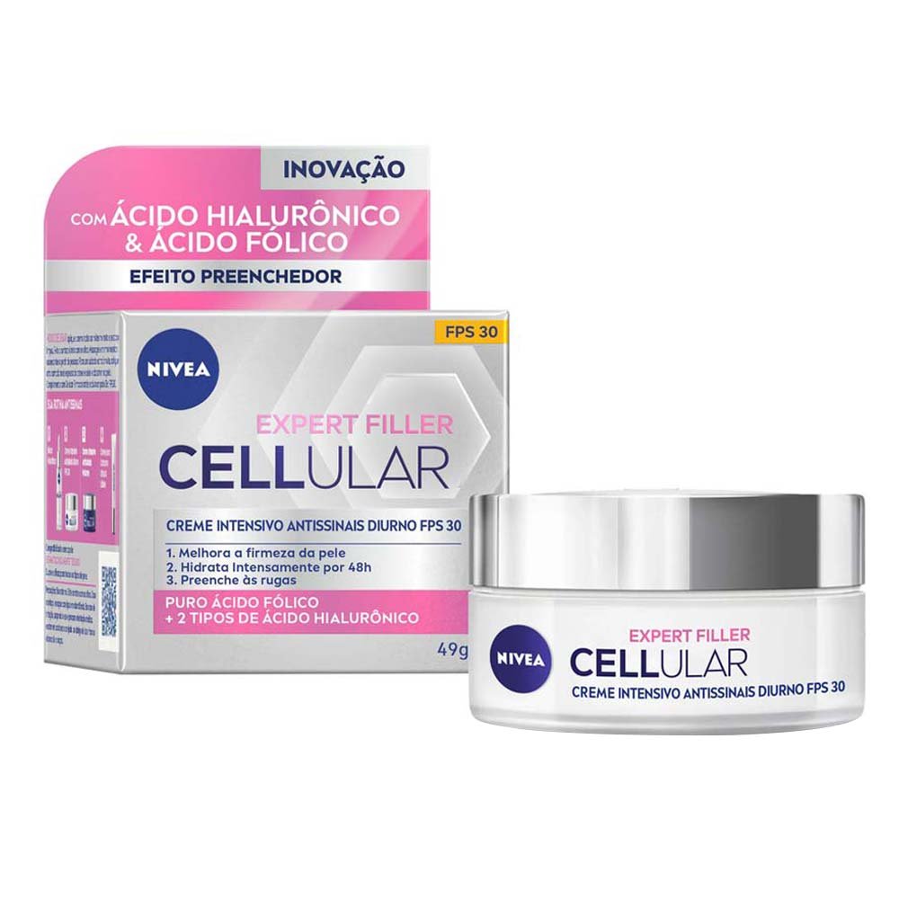 Creme Facial Dia Antissinais NIVEA Cellular FPS30 49g 1