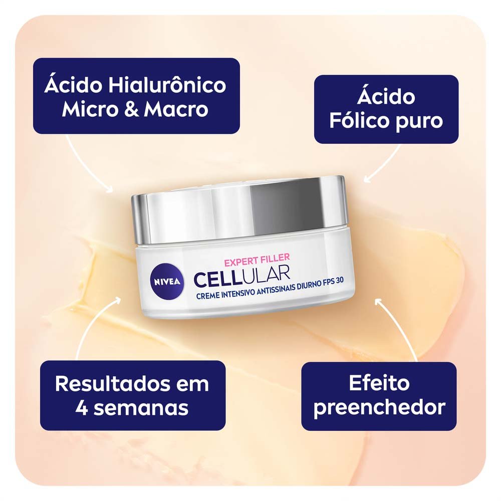 Creme Facial Dia Antissinais NIVEA Cellular FPS30 49g 4