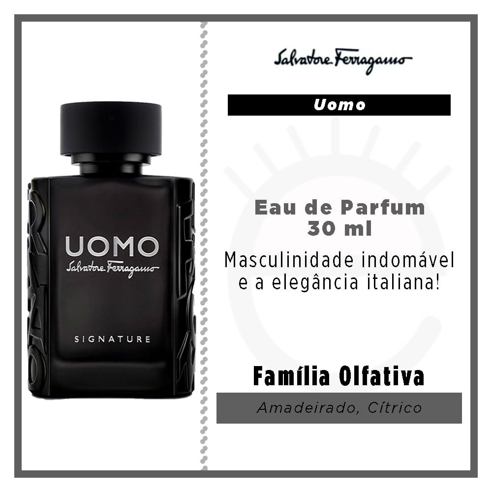 Uomo Signature Salvatore Ferragamo Perfume Masculino EDP 30ml 2