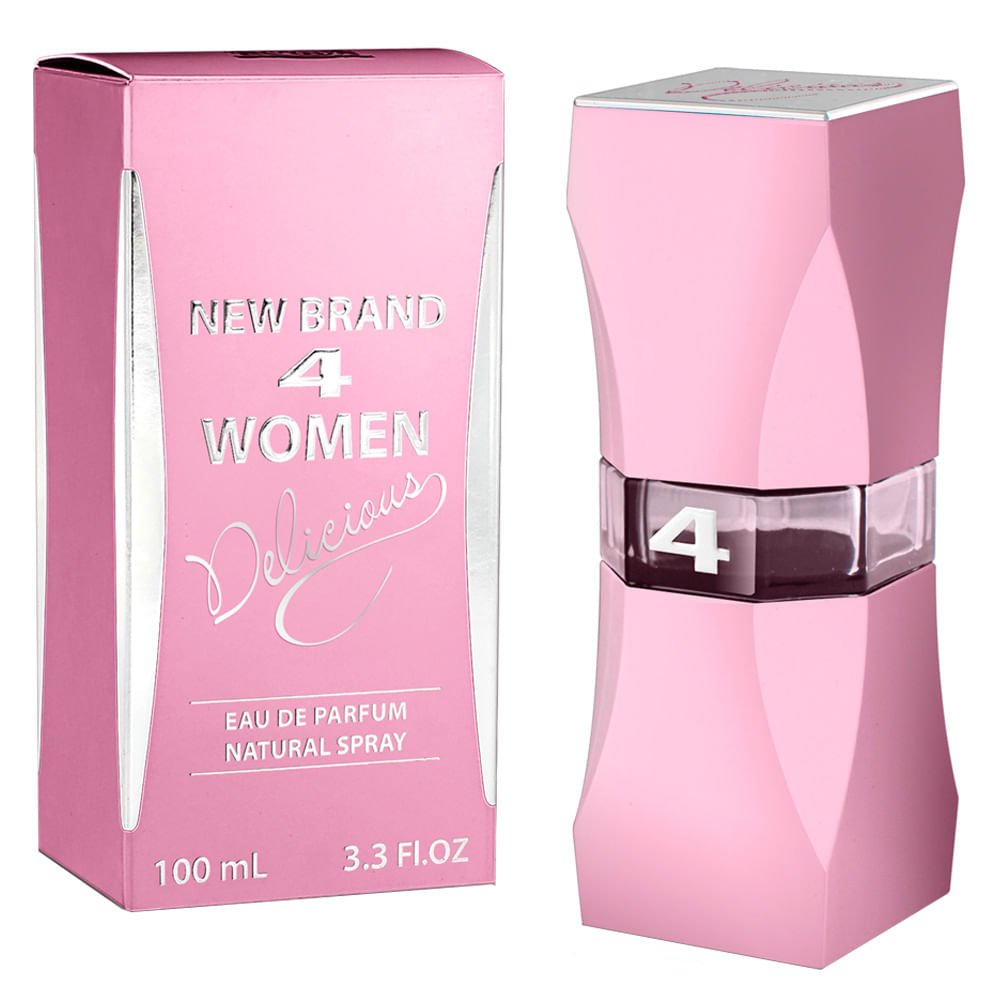 Perfume New Brand 4 Women Delicious Eau de Parfum Feminino 100ml 2