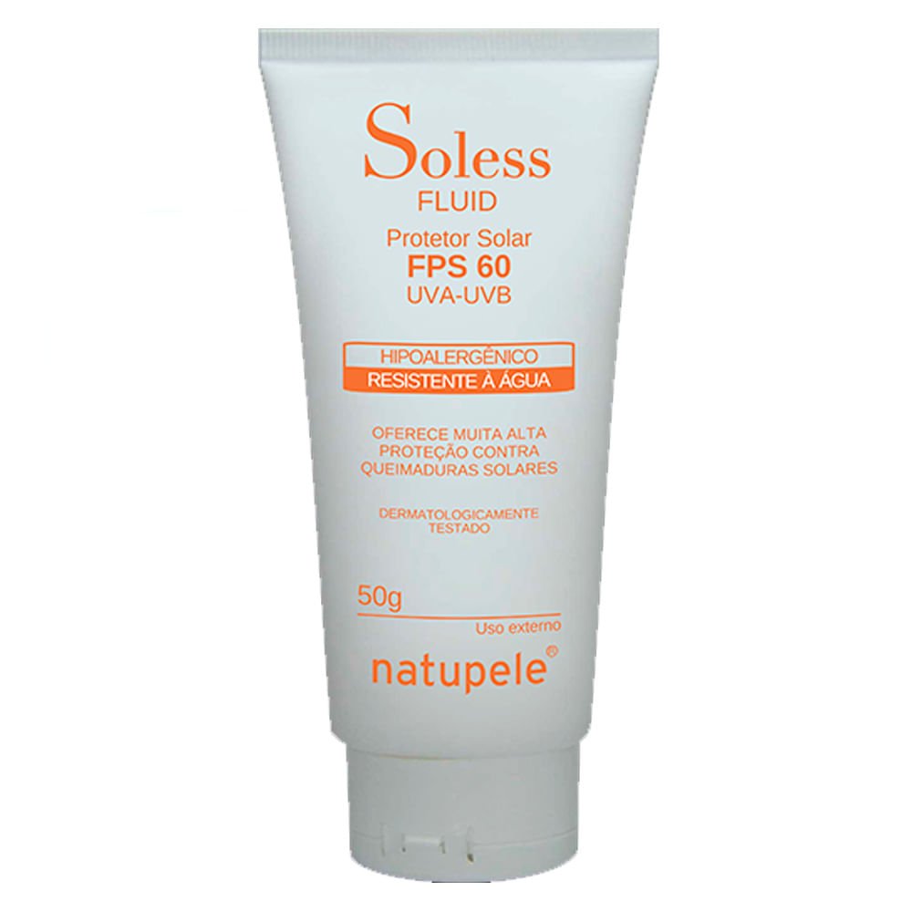 Soless Fps 60 Uva-Uvb Fluid Natupele - Protetor Solar 50g 1