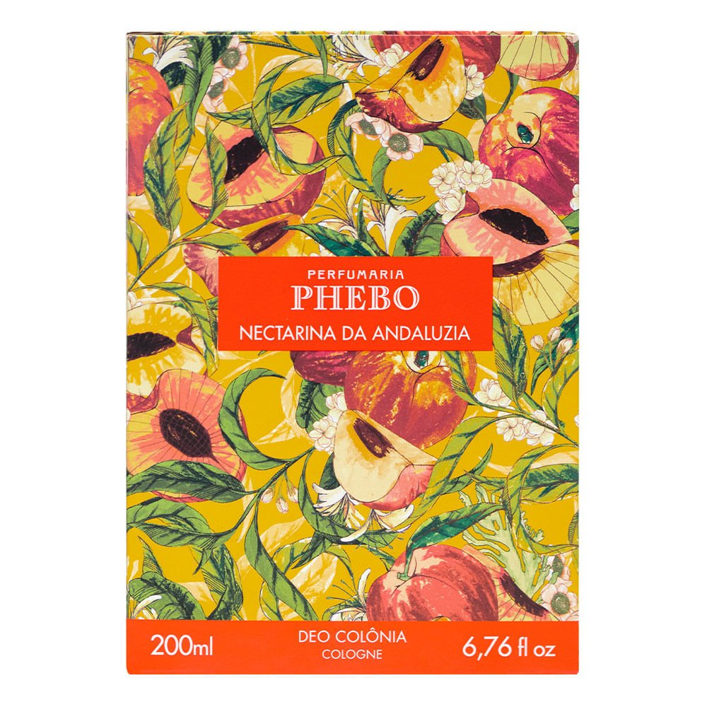 Nectarina de Andaluz Phebo Deo Colônia Unissex 200ml 4