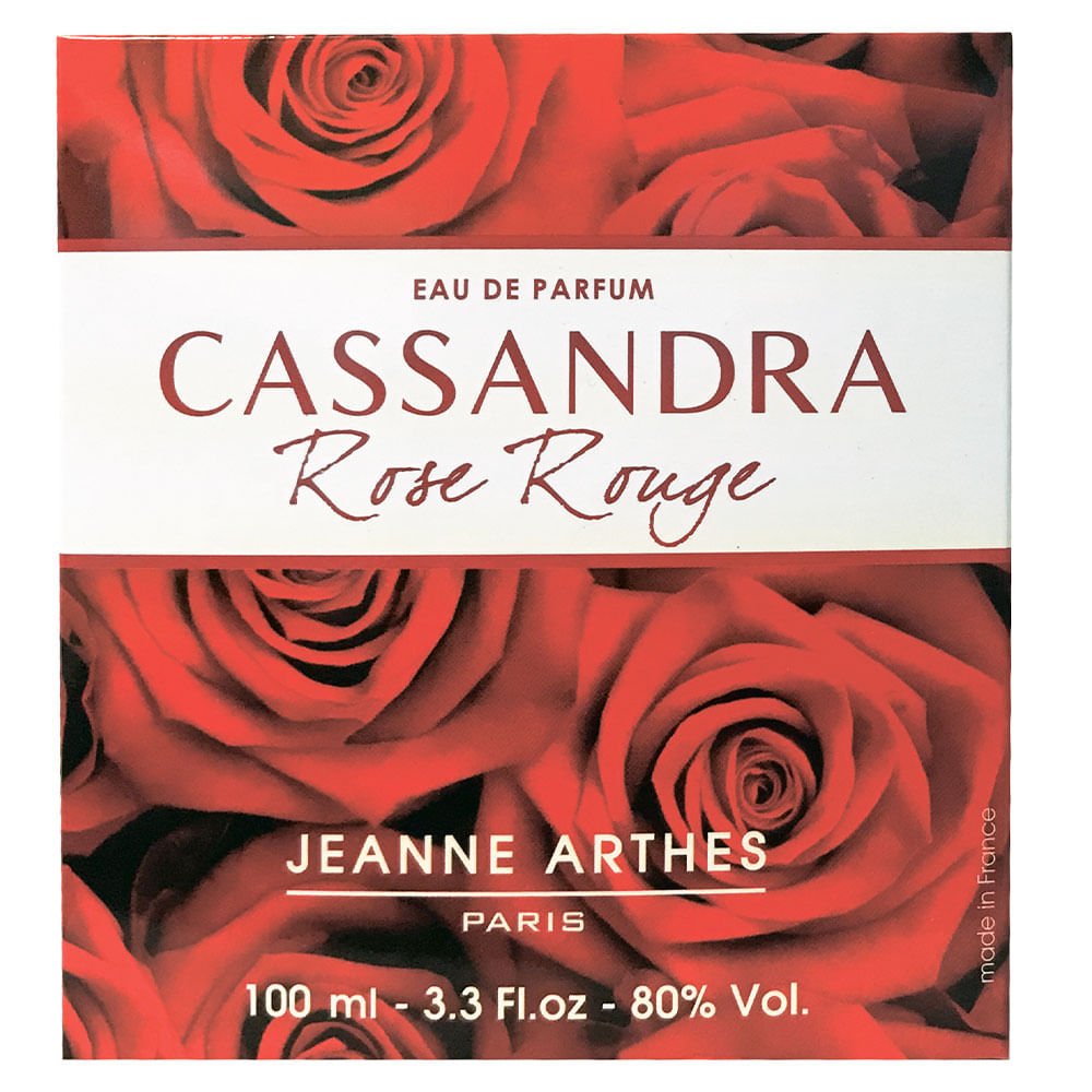Parfum EDT Jeanne Arthes Cassandra Rose Rouge - 100 Ml, Made In France, Neuf (Autre)