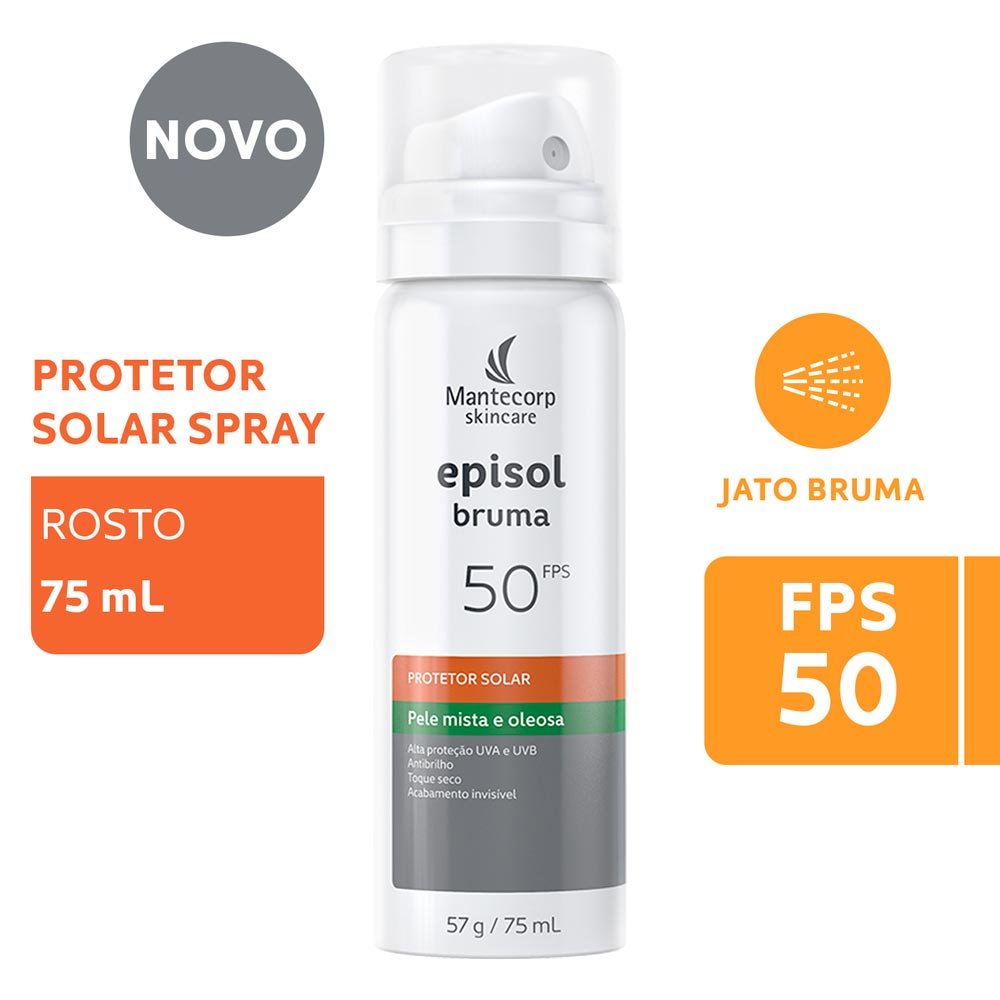 Protetor Solar Facial Spray Mantecorp Skincare – Episol Bruma 75ml 2