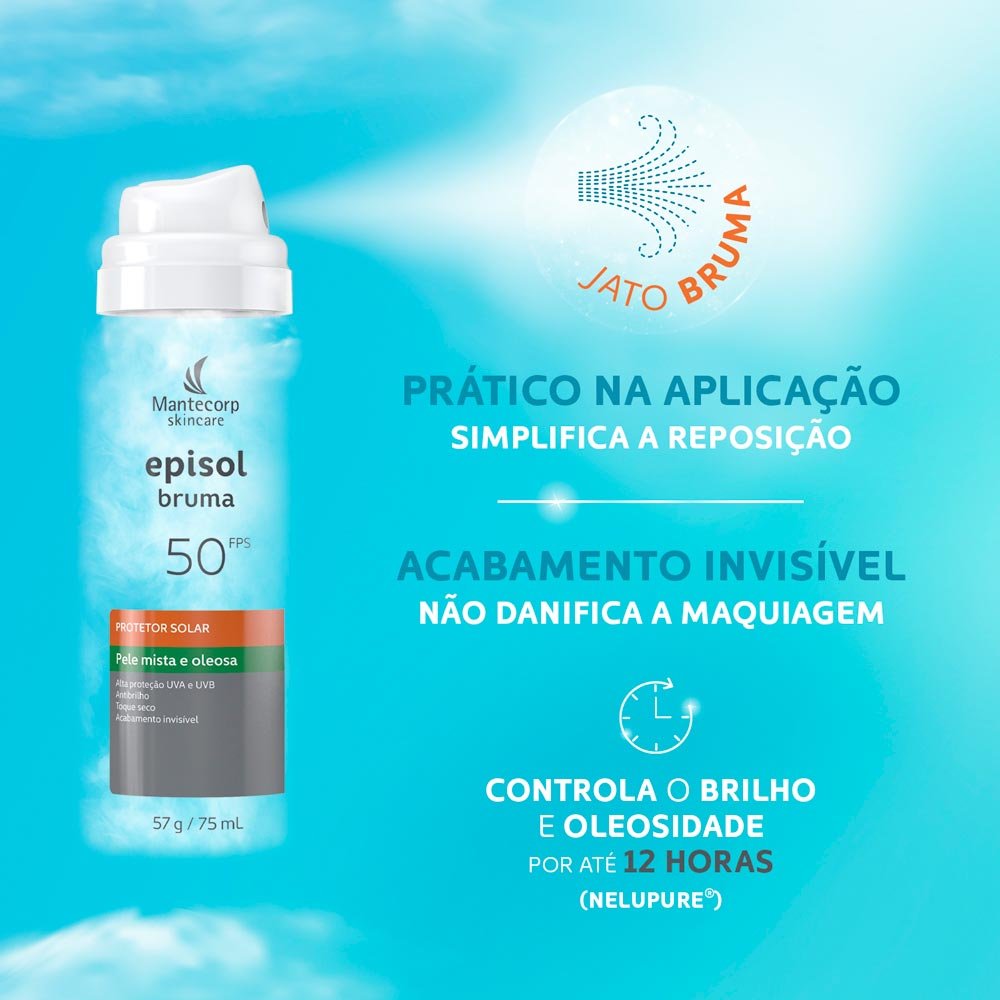 Protetor Solar Facial Spray Mantecorp Skincare – Episol Bruma 75ml 3