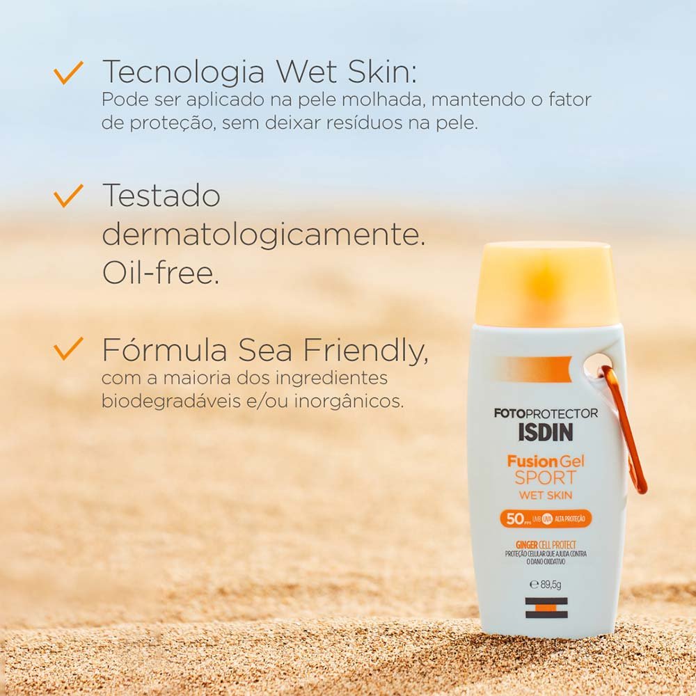 Protetor Solar Isdin Fusion Gel Sport FPS50 89,5g 5