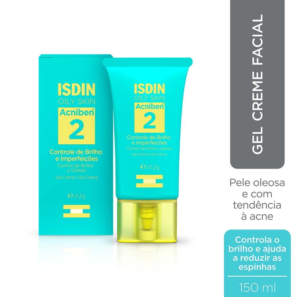 Gel Creme Facial para Controle de Brilho ISDIN Acniben 41,2g 2