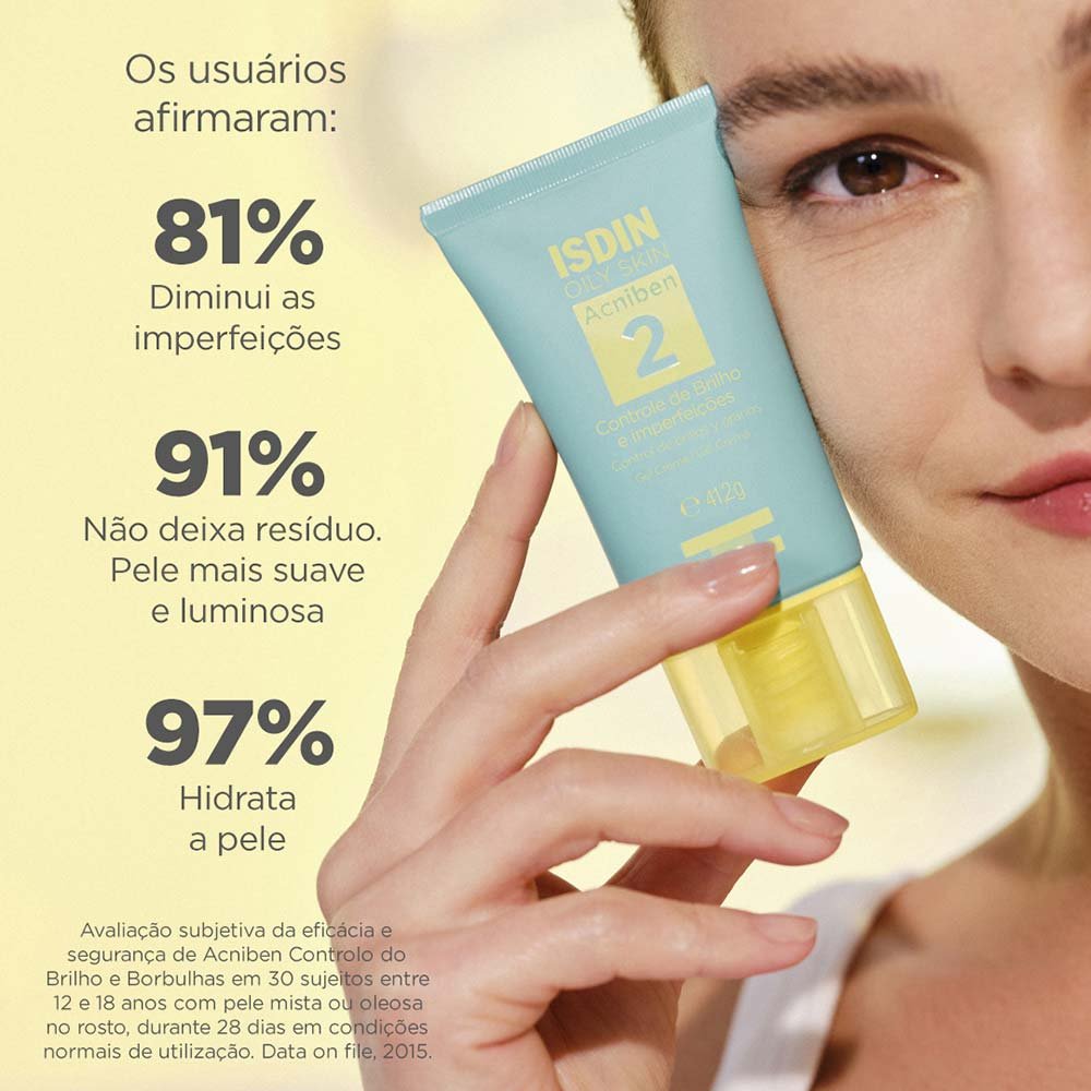 Gel Creme Facial para Controle de Brilho ISDIN Acniben 41,2g 6
