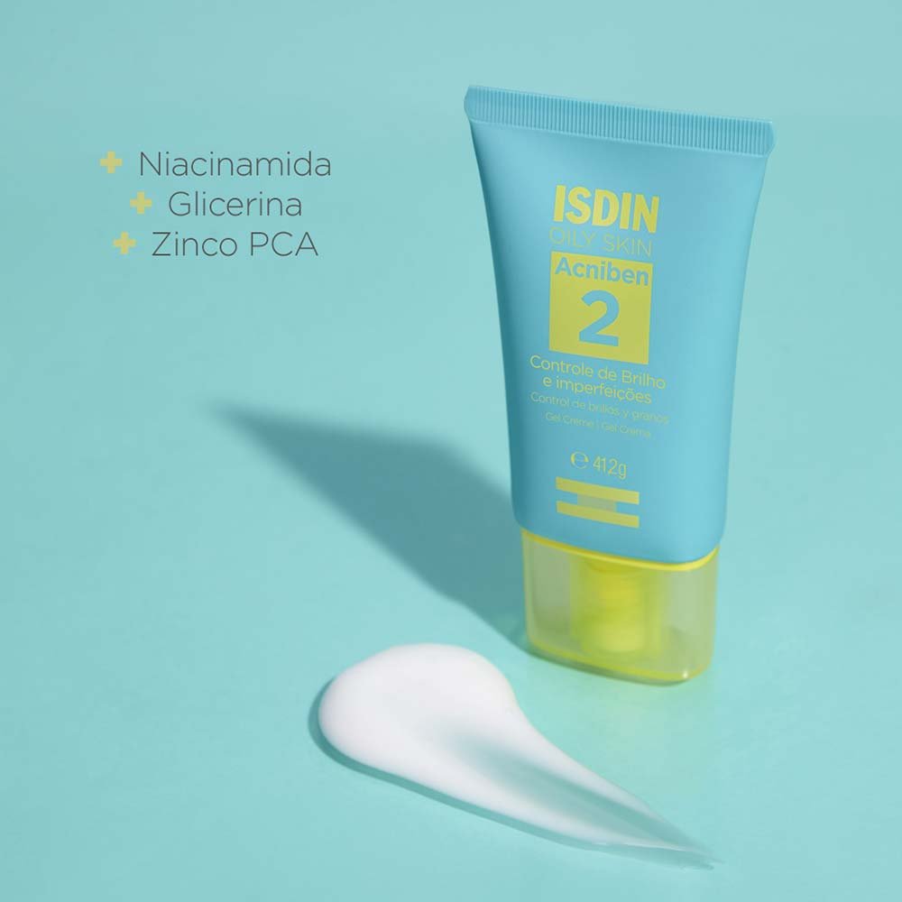 Gel Creme Facial para Controle de Brilho ISDIN Acniben 41,2g 7