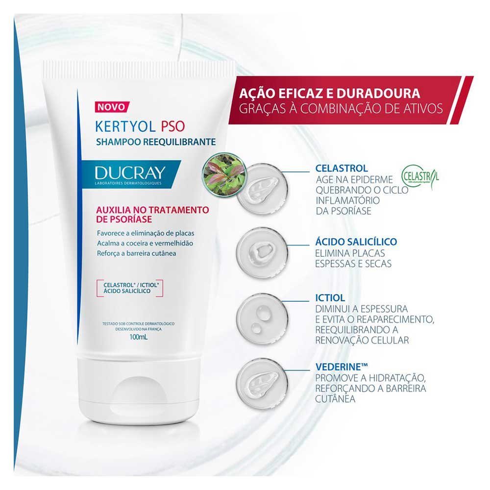 Ducray Kertyol PSO Shampoo Reequilibrante 100ml 5