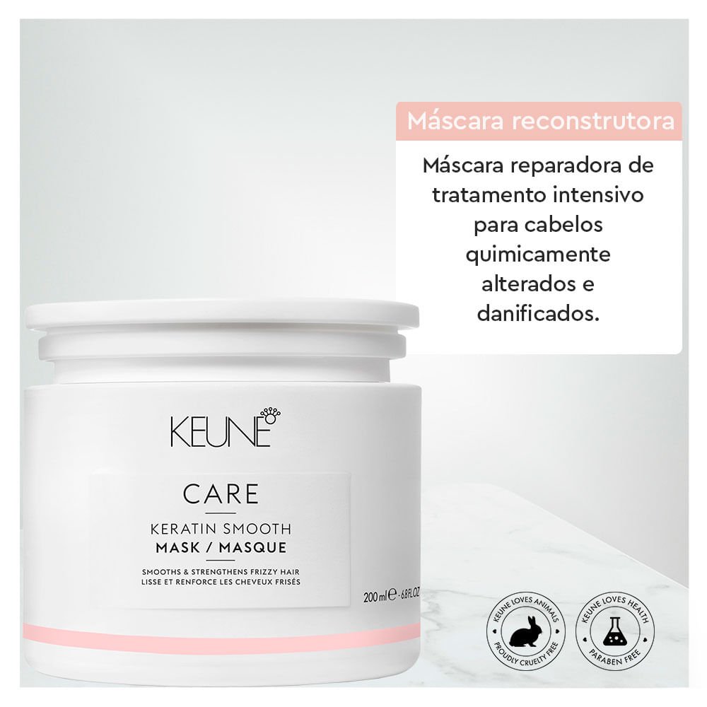 Keune Care Keratin Smooth Mask Máscara Reparadora 200ml 2
