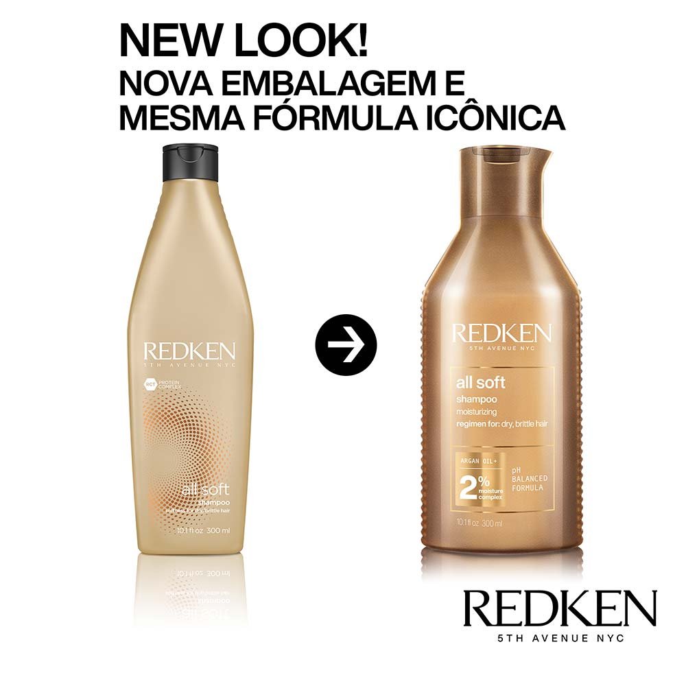Redken All Soft - Shampoo Hidratante 300ml 4