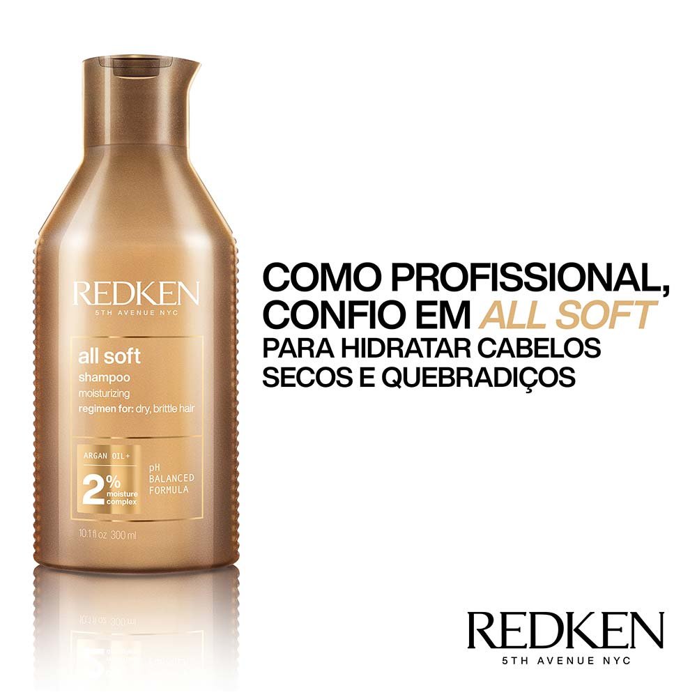 Redken All Soft - Shampoo Hidratante 300ml 8