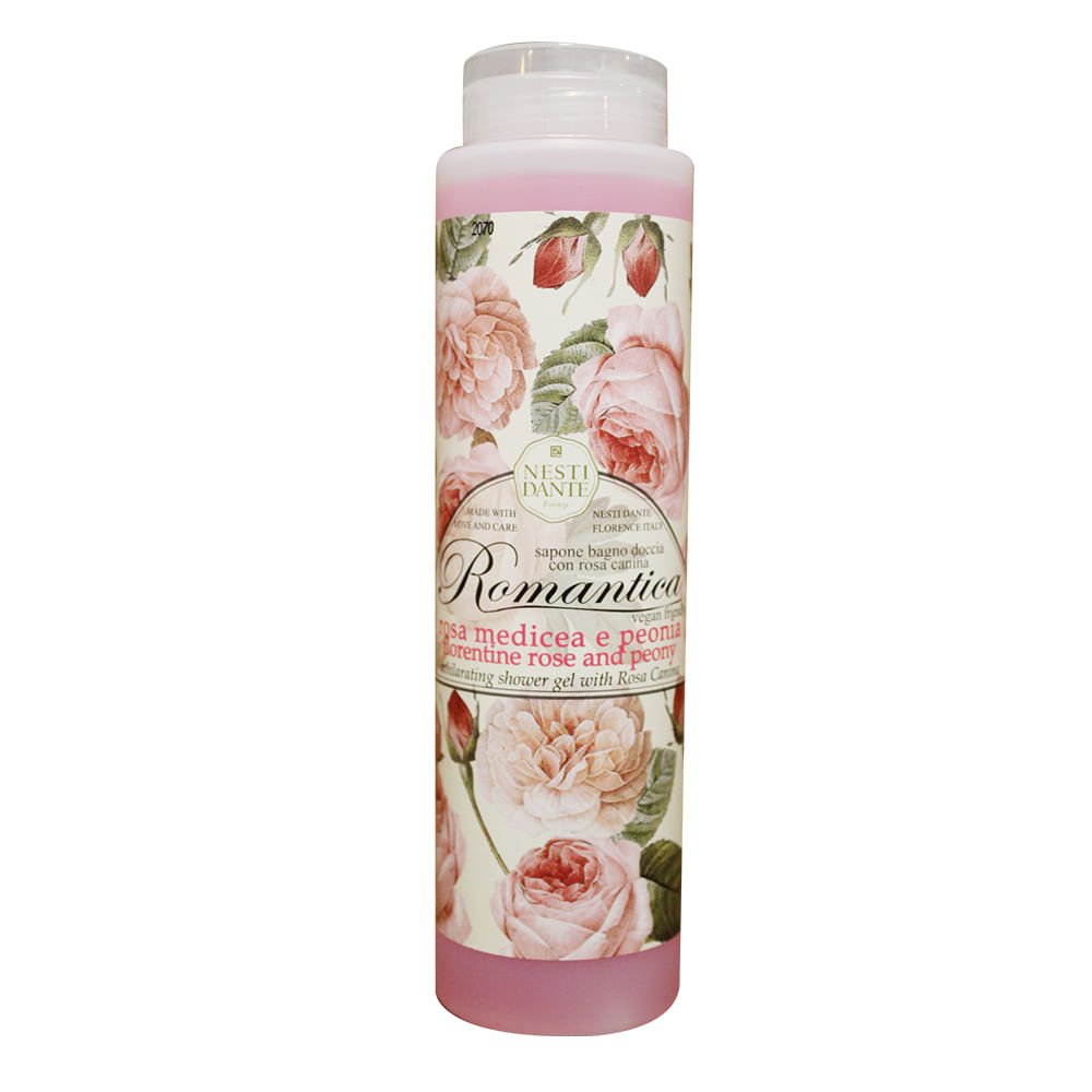 Romantica Rosa Midicea e Peônia Nesti Dante - Sabonete Líquido 300ml 1