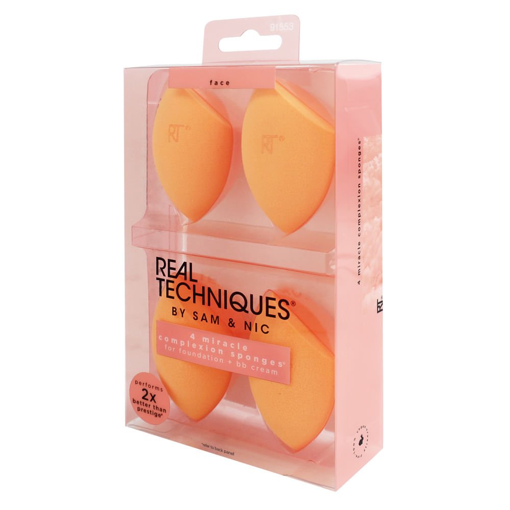 Real Techniques Miracle Complexion Sponge Kit - 4 Esponjas Ovais ÚNICO 3