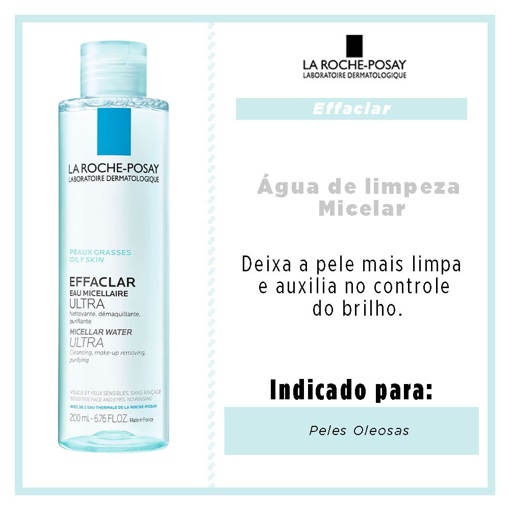 Solução Micelar Pele Oleosa La Roche-Posay - Effaclar Eau Micellaire Ultra 200ml 2