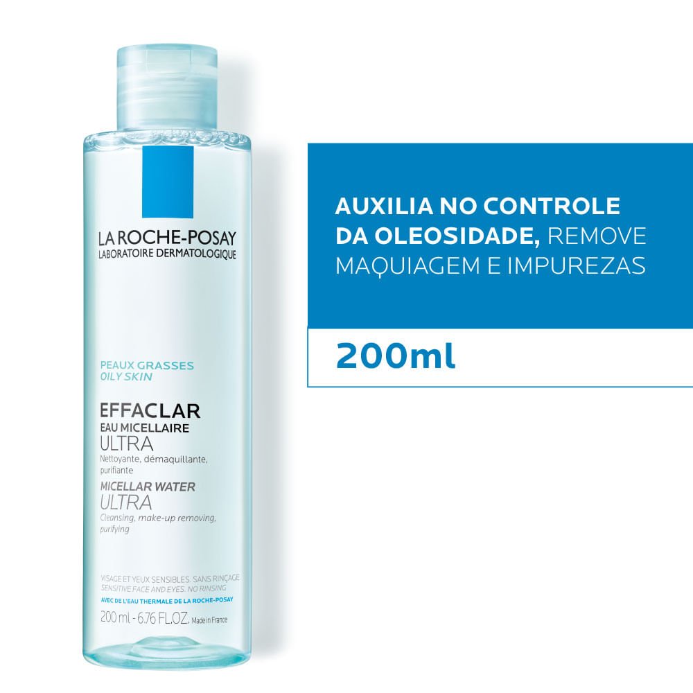 Solução Micelar Pele Oleosa La Roche-Posay - Effaclar Eau Micellaire Ultra 200ml 3
