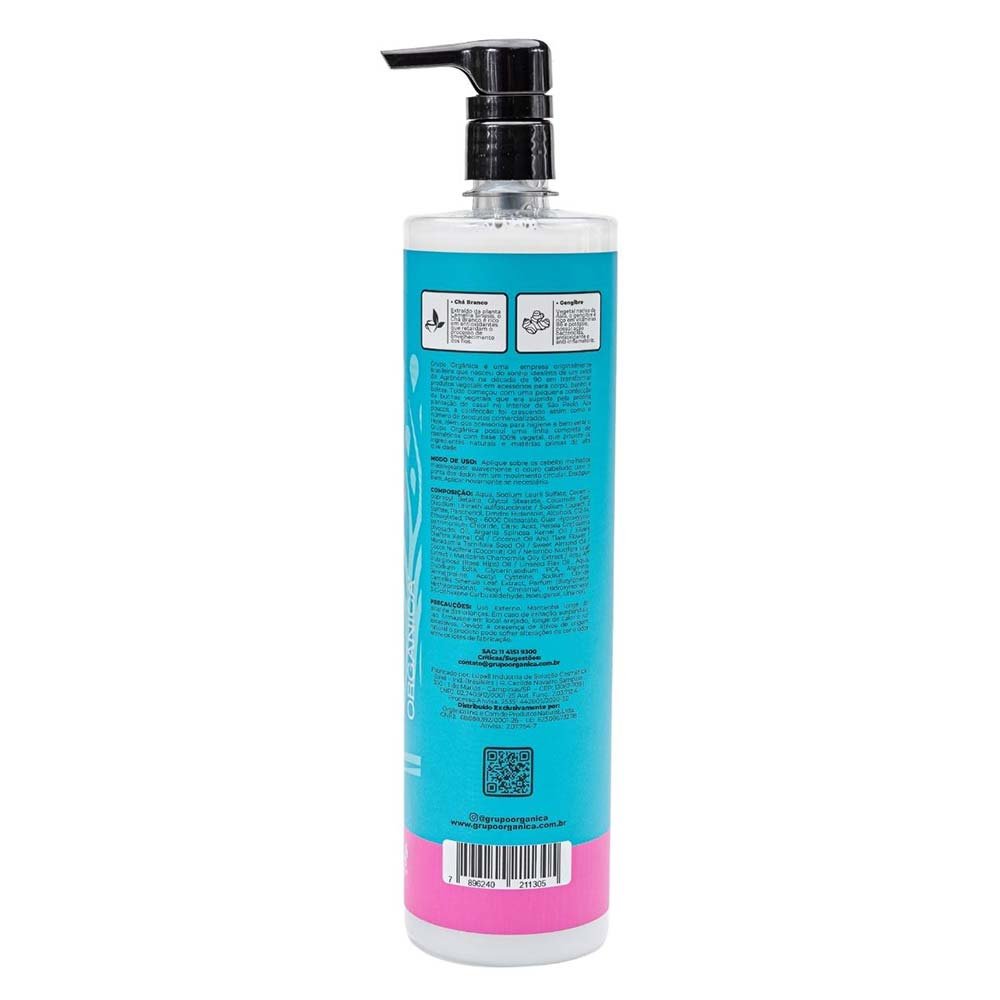Orgânica Chá Branco e Gengibre Shampoo 1L 2