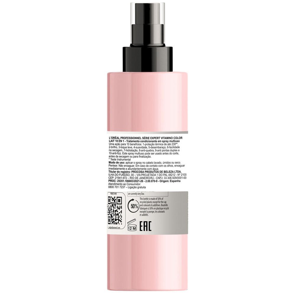 L'oréal Professionnel Resveratrol - Spray  Leave In 10 in 1 Vitamino Color 190ml 3