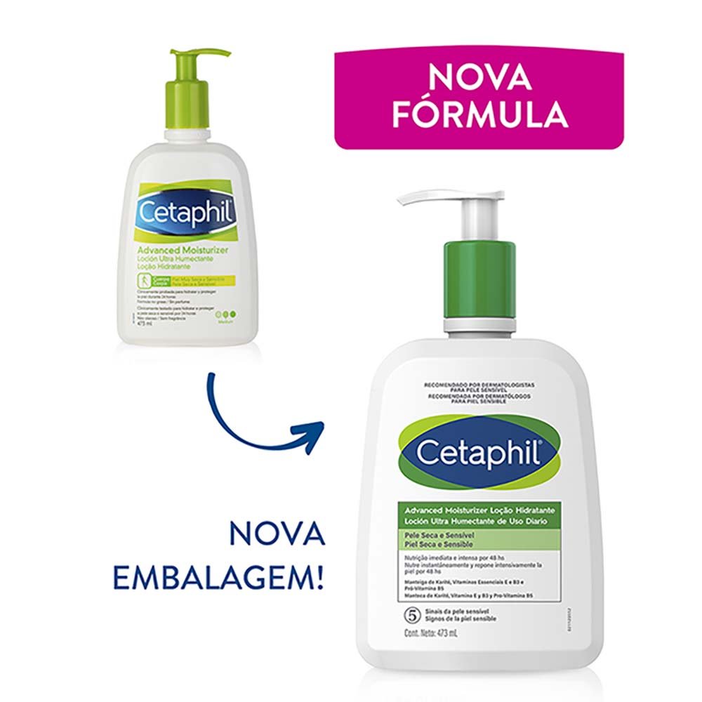 Loção Hidratante Corporal Cetaphil Advanced Moist 473ml 2