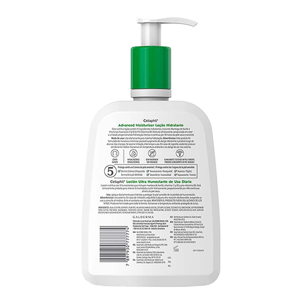Loção Hidratante Corporal Cetaphil Advanced Moist 473ml 8