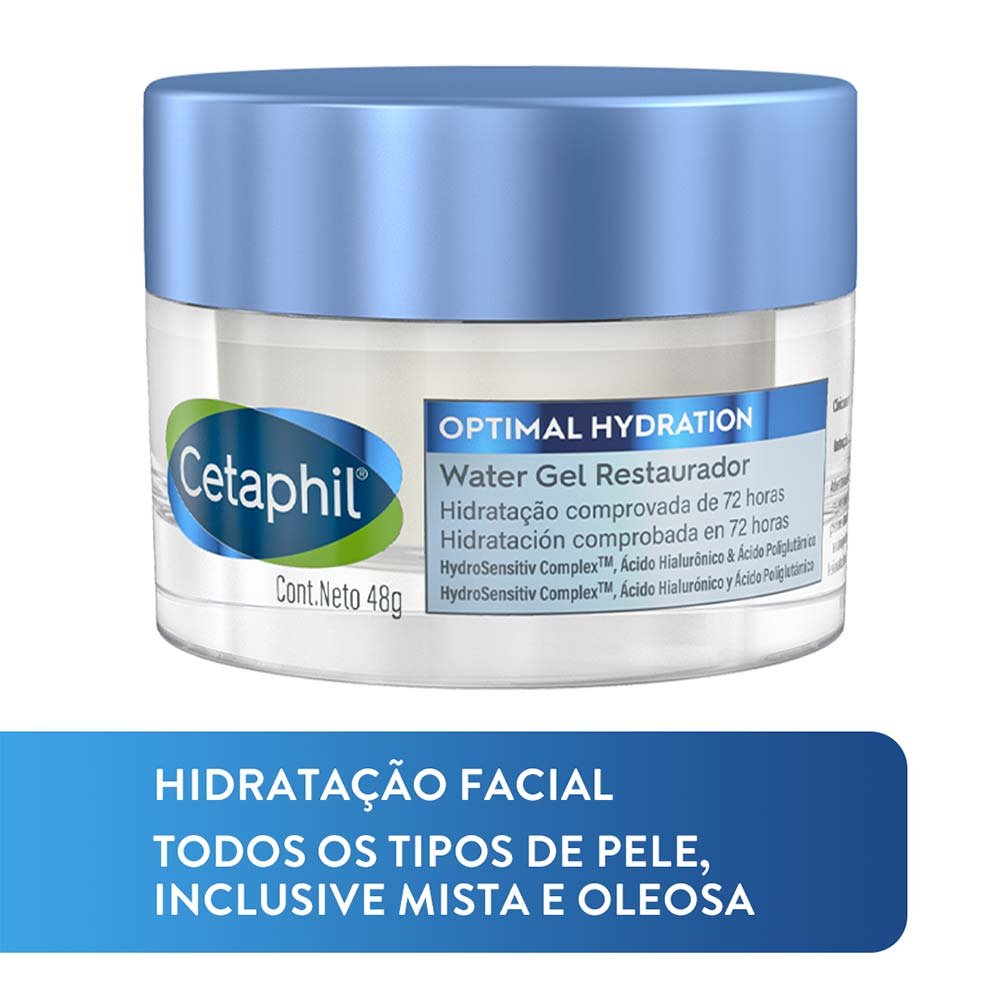 Gel Hidratante Facial Restaurador Cetaphil Water Gel Optimal Hydration 48g 2