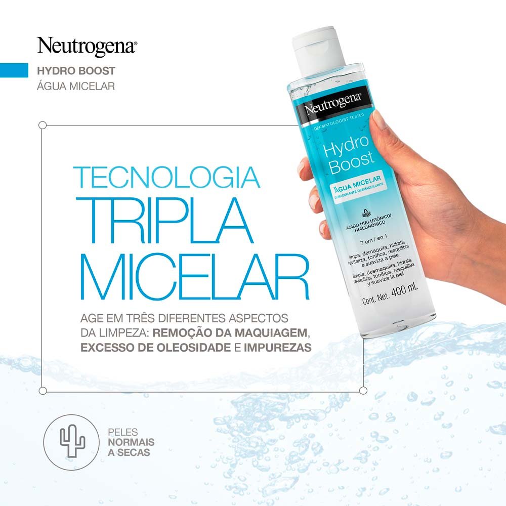 Agua Micelar Neutrogena Hydro Boost 400ml 5
