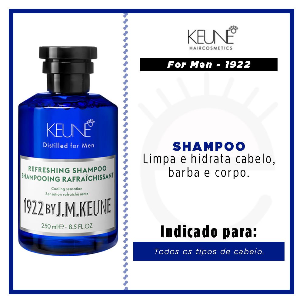 Keune 1922 Refreshing - Shampoo 250ml 2