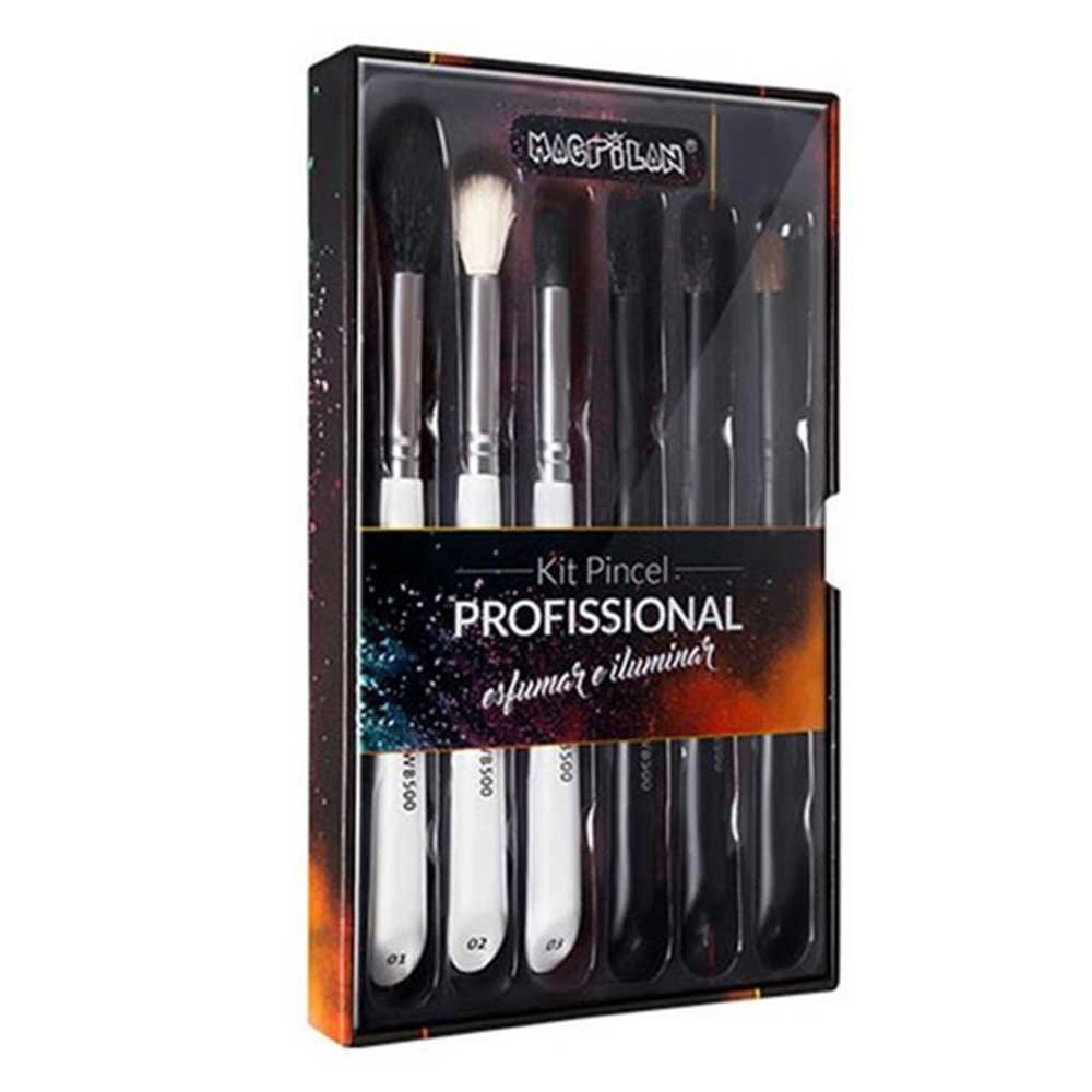 Macrilan WB500 Kit – 6 Pincéis de Maquiagem para Esfumar ÚNICO 1