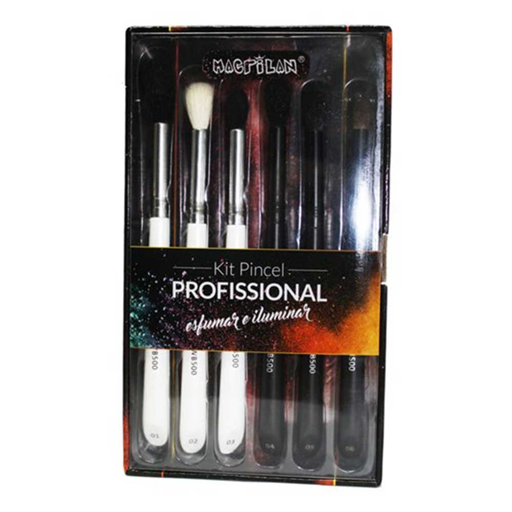 Macrilan WB500 Kit – 6 Pincéis de Maquiagem para Esfumar ÚNICO 2