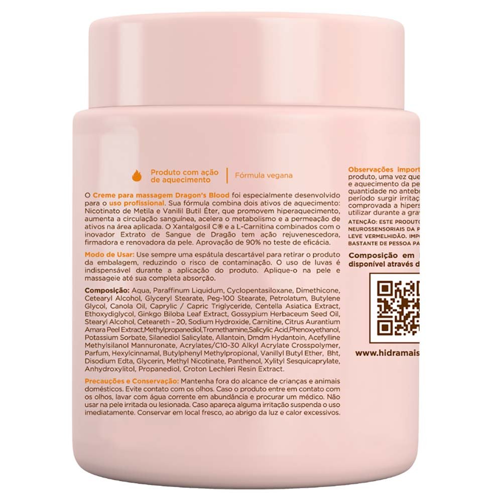 Creme de Massagem Hidramais – Dragon Blood 1Kg 3