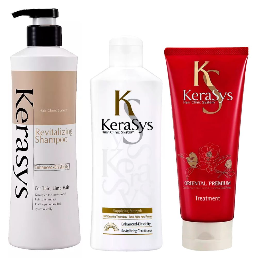 Kerasys Revitaling Kit - Shampoo + Condicionador + Tratamento ÚNICO 1