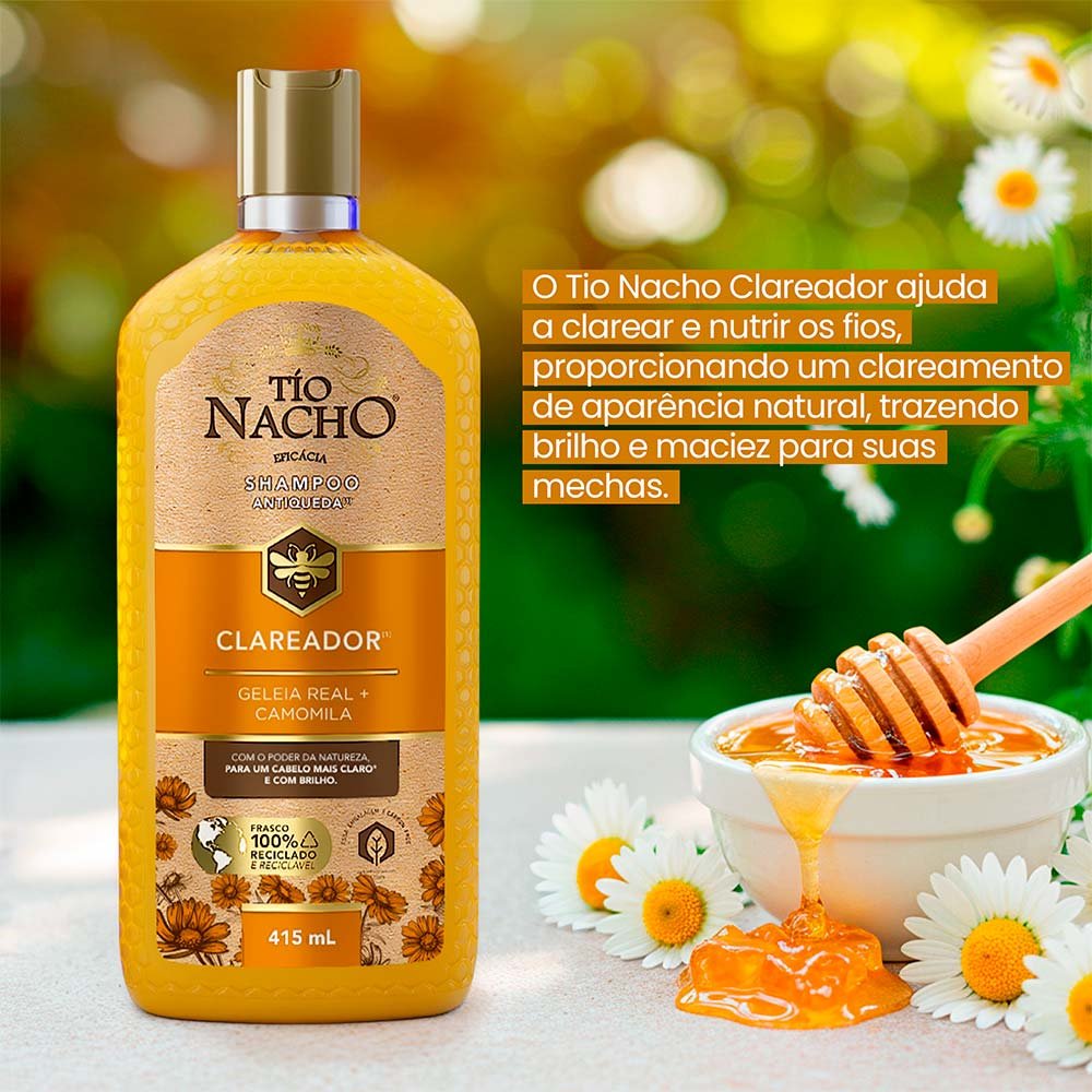 Shampoo Antiqueda Tio Nacho Clareador 415ml 2