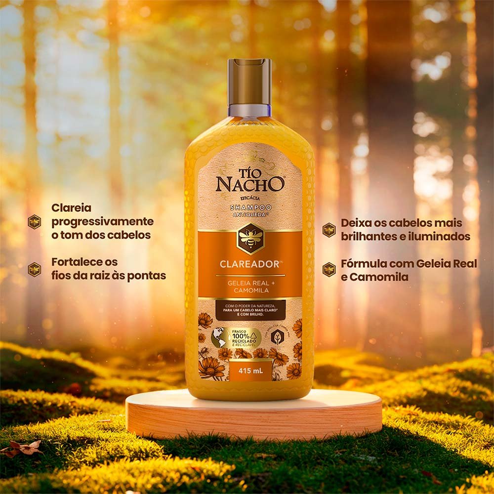 Shampoo Antiqueda Tio Nacho Clareador 415ml 4