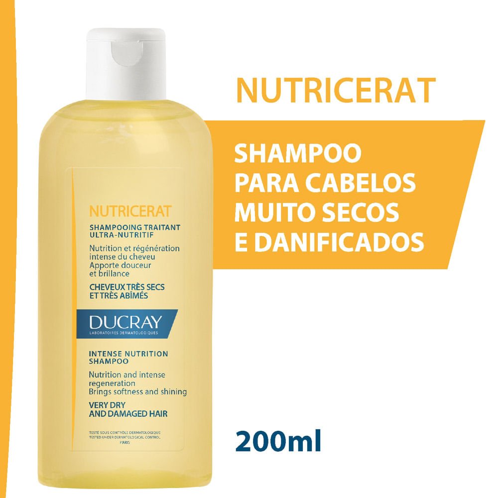 Ducray Nutricerat - Shampoo Nutritivo para cabelos Secos 200ml 2