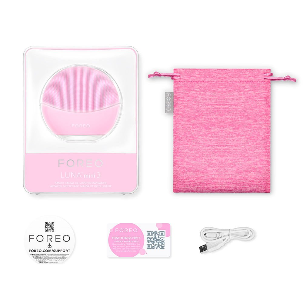 Escova de Limpeza Facial Foreo Luna Mini 3 Pearl Pink ÚNICO 5