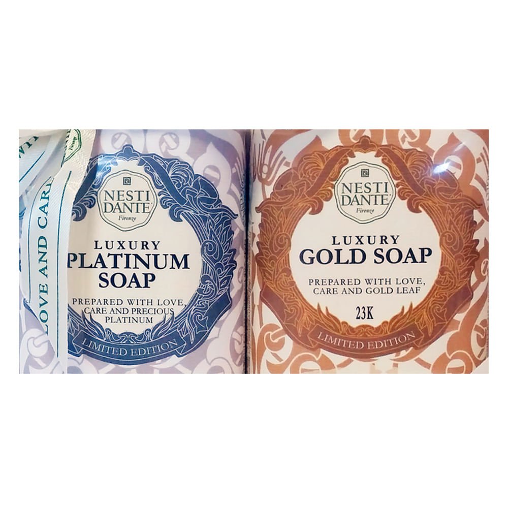 Nesti Dante Luxury Gold e Platinum Kit - Sabonetes em Barra ÚNICO 2