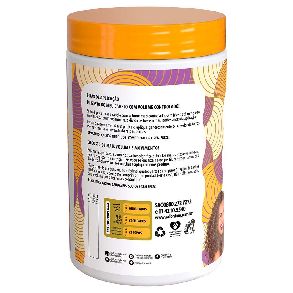 Salon Line S.O.S Cachos Óleo de Manga - Ativador de Cachos 1kg 2