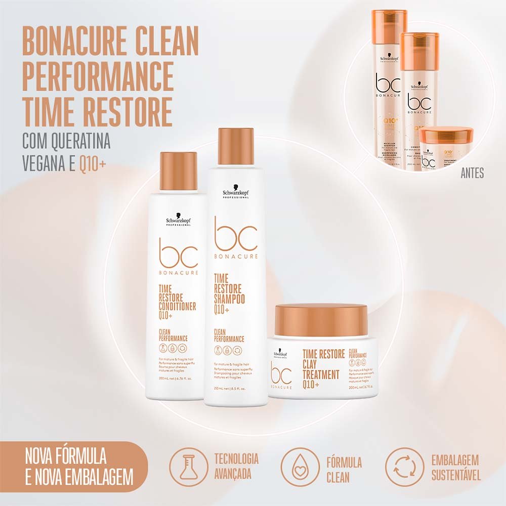 Schwarzkopf BC Clean Performance Q10+ Time Restore - Condicionador 1L 3
