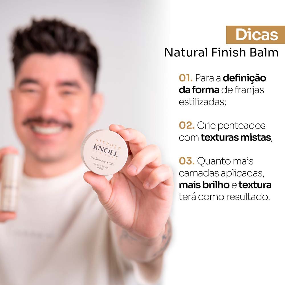Pasta Modeladora Stephen Knoll Natural Finish Balm 50g 6