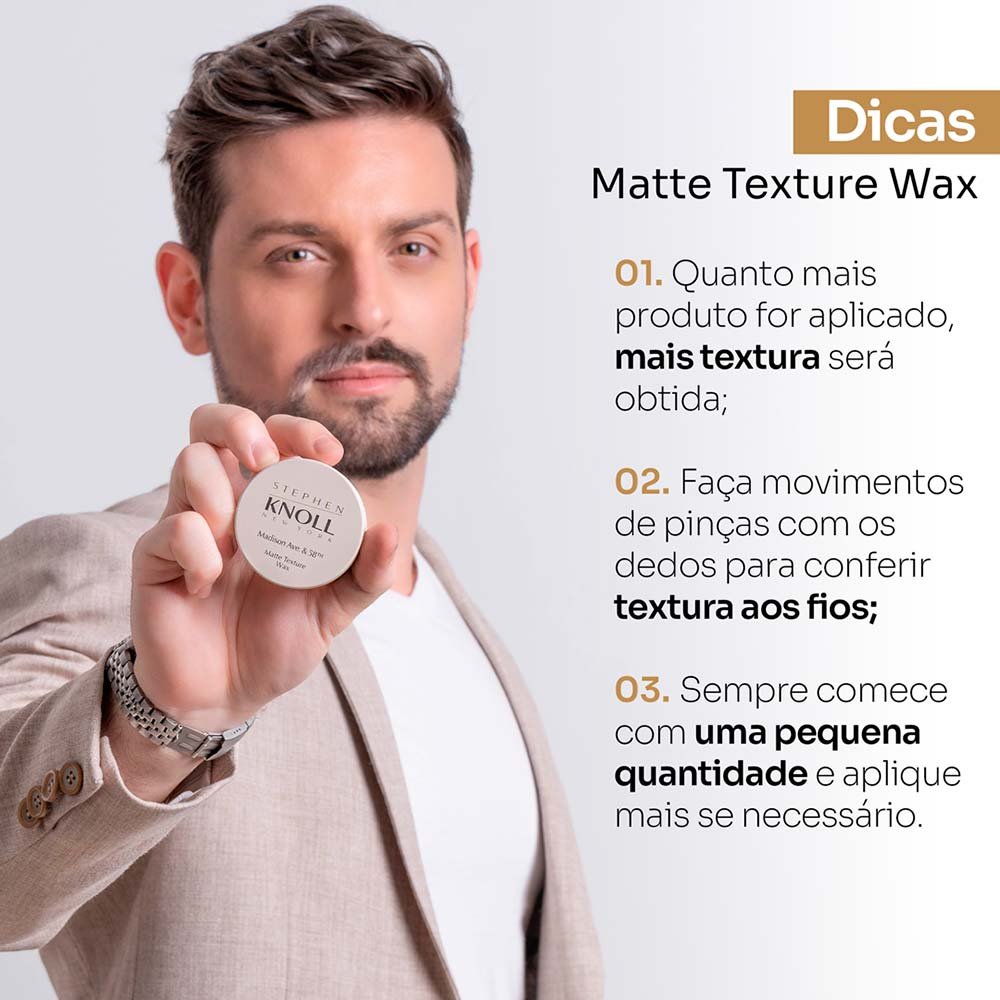 Pomada Modeladora Stephen Knoll Matte Texture Wax 50g 6