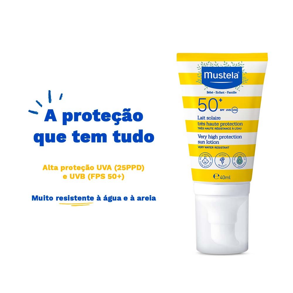 Protetor Solar Facial Infantil Mustela 40ml 3